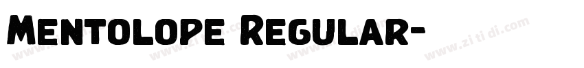 Mentolope Regular字体转换 Mentolope Regular字体转换